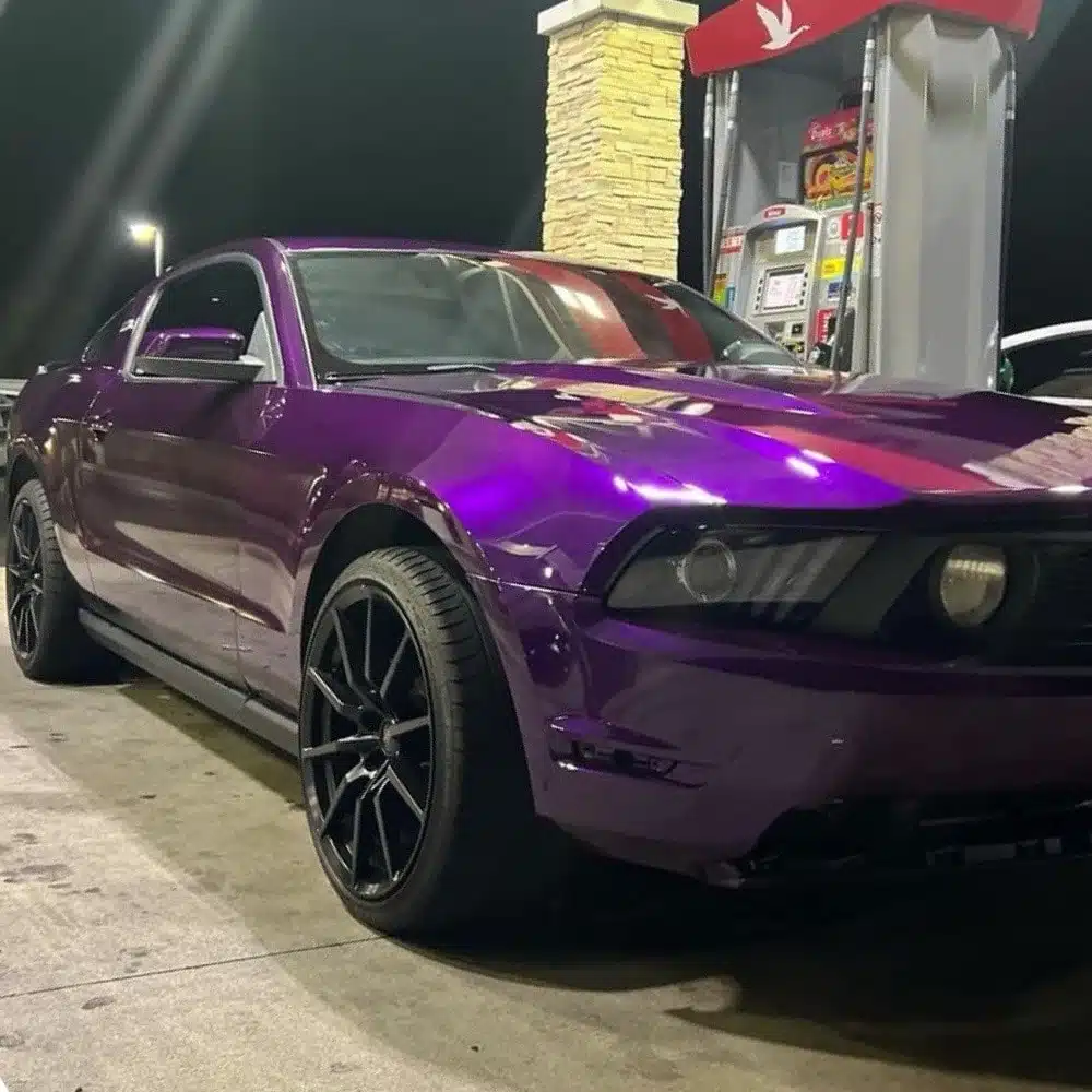 Anton LeViolet Cande Base Coat ford mustang from front passenger corner