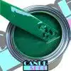 unreduced ectoplasm hard cande in quart can on stainless steel mixing stick