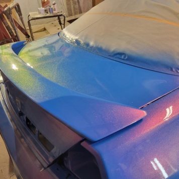 forbidden fruit chameleon pearl over blue honda accord