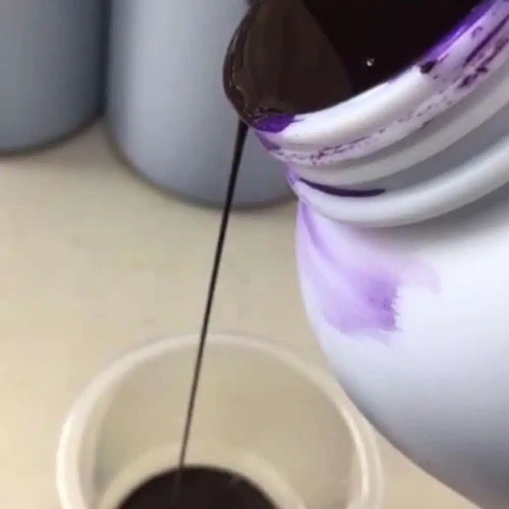 grape candy concentrate pour