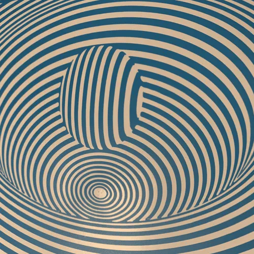 illusion ball in hole stencil
