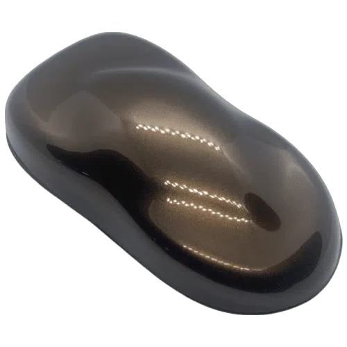 Mocha Pearl spray out over black speed shape
