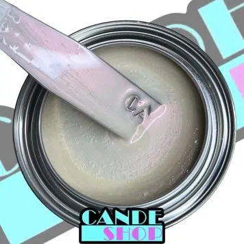 unreduced Red Interference Pearl Coat in quart can with stainless steel mixing stick dipped in