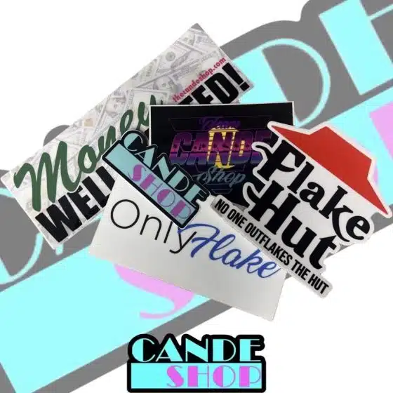 sticker pack of 5 of our stickers
