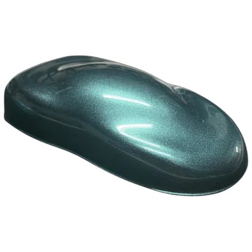 tree frog green pearl spray out over black speed shape
