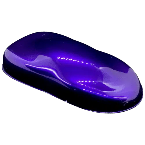 violent violette pearl spray out over black speed shape