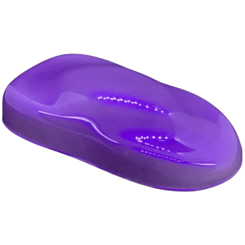 violent violette pearl spray out over white speed shape