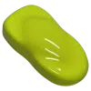 volt yellow neon spray out over white